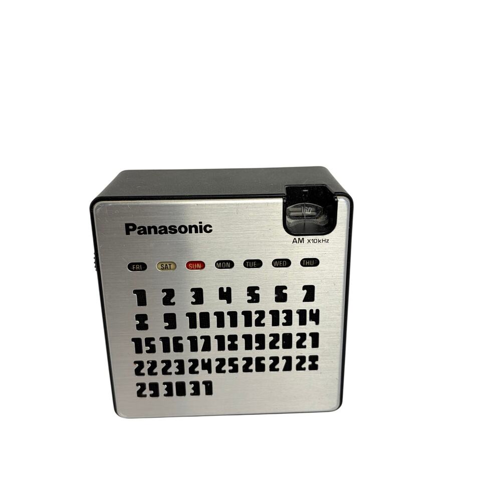 VTG Panasonic perpetual calendar radio. R-77. 1970s. non-working